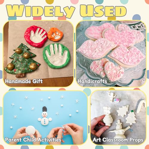 OJYUDD 36 Pack White Air Dry Foam Clay,12.6oz Modeling Foam Clay,White Soft Modeling Clay for Arts & Crafts,Birthday Gift,Family & Classroom Rewards - Image 5