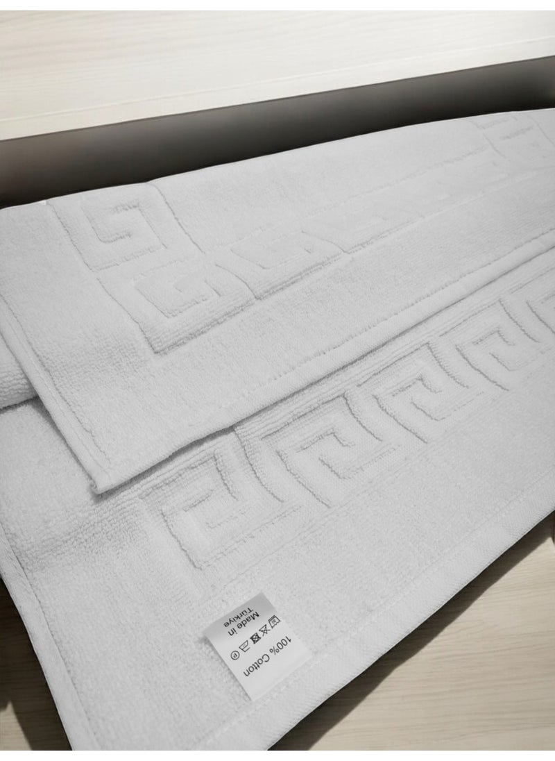Cnr Garden 8 Piece White Bath Towel Set Foot Towel, Large Bath Towel, Bath Towel, Hair Towel  - Image 4