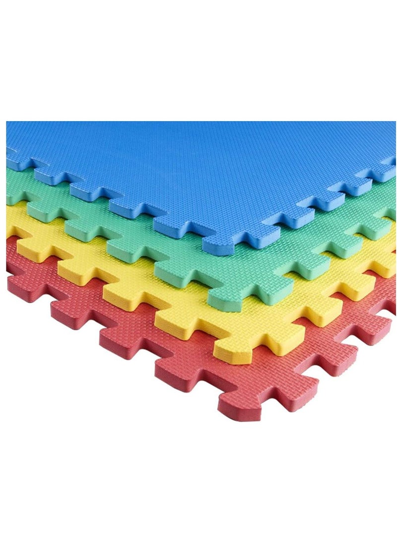Baby Play Mat Foam Kids Rug Puzzle Mat Floor Playmat Crawl Mat Carpet For Children 60 * 60 Cm Multicolor Pack of 4 tablets