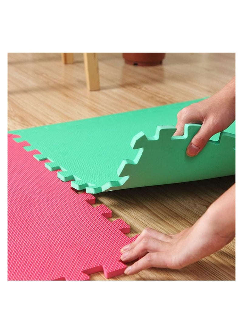Baby Play Mat Foam Kids Rug Puzzle Mat Floor Playmat Crawl Mat Carpet For Children 60 * 60 Cm Multicolor Pack of 4 tablets