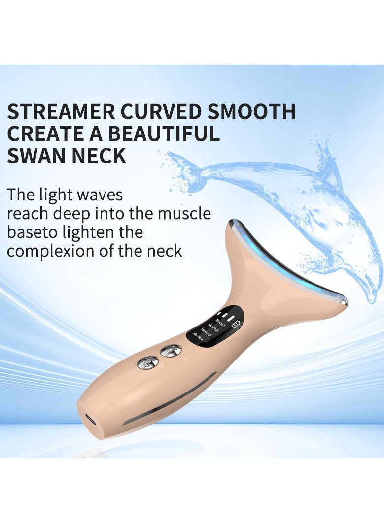 general Neck Instrument Home Beauty Instrument Facial Neck Lift Massager Importer Three-color Light Vibration Electric - Image 3
