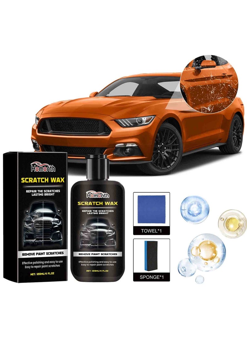 Homonth Car Maintenance Refurbishment Paint Scraping Polishing Repainting Brightening Car Paint Scratch Wax 100ml Car Care & Cleaning Home Essentials  - Image 4