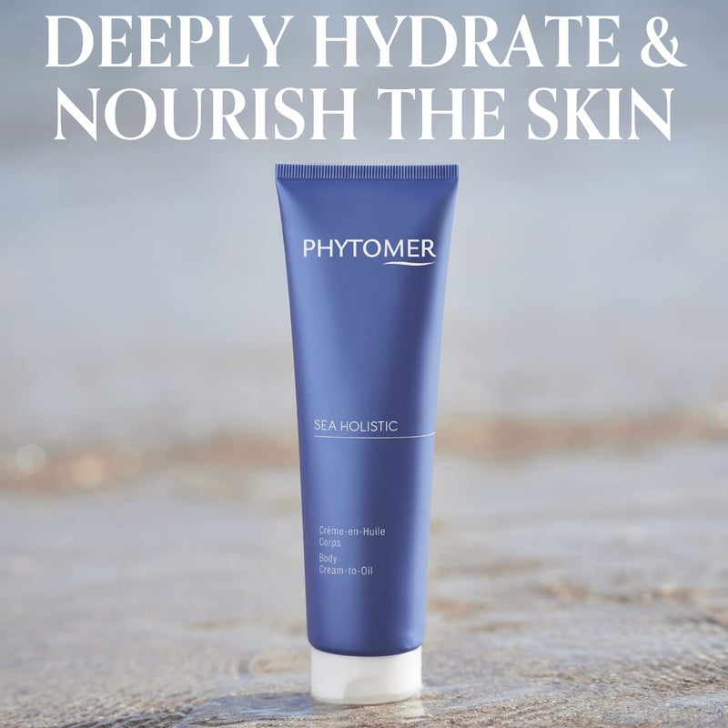 PHYTOMER Sea Holistic Body Cream-to-Oil Skin Moisturizer | Moisturize & Nourish Dry Skin | Rich Hydrating Cream Transforms into Lightweight Oil | Sustainable, Natural Ingredients | 150ml - Image 3