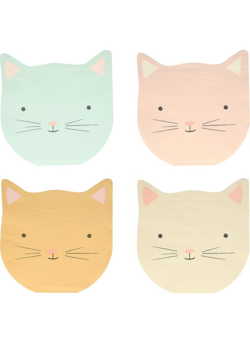 Meri Meri - Cat Napkins - Cat Napkins - 16-pack  - Image 1