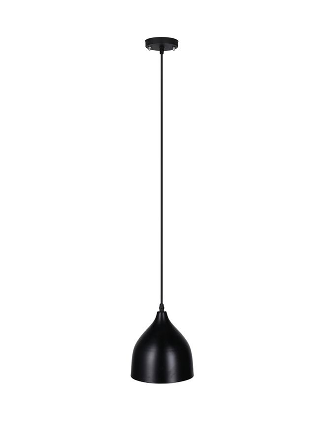 El Rawda Lighting Funnel Ceiling Lamp - Single | modern decorative LED E27 pendant light ceiling lamp hanging | suitable for any room | Color: Black | Size: 70x17 cm - Image 1