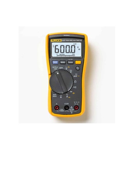 Fluke True RMS Digital Multimeter With Non-Contact Voltage Detector, CAT III 600V, 10A