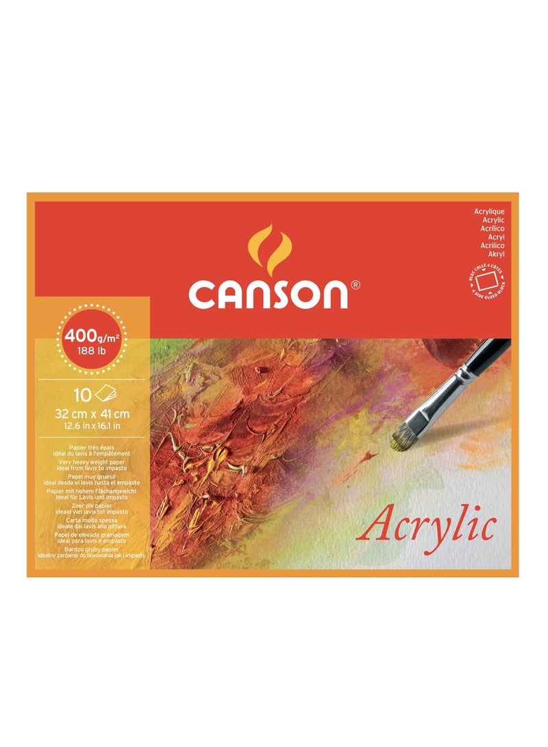 canson acrylic pad 10 sheets  32cm*41cm 400g