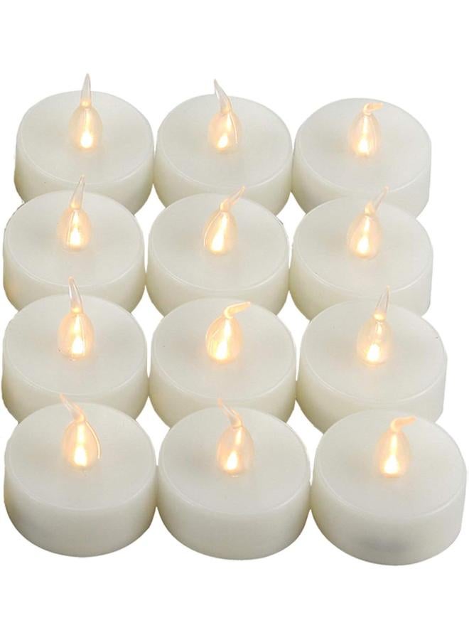Pack Of 12 Flameless LED Tea Light Candles - Image 1