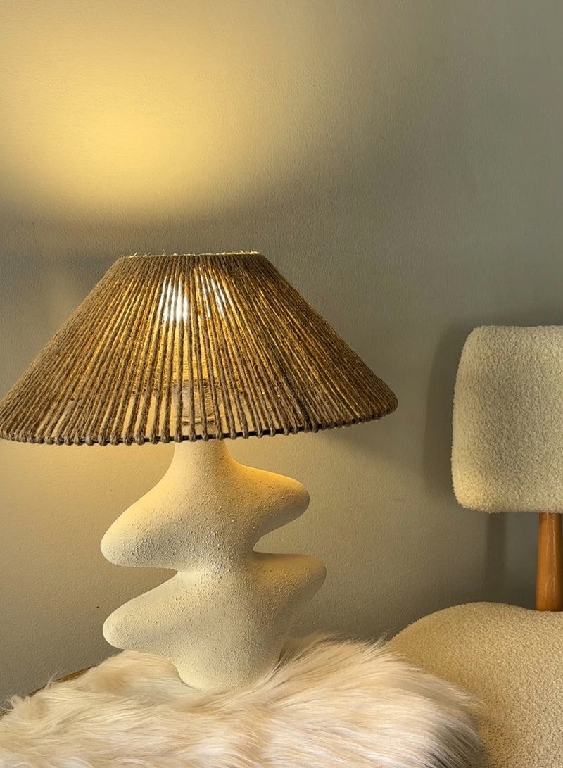 Cluc Olla white table lamp - Brown - Image 3