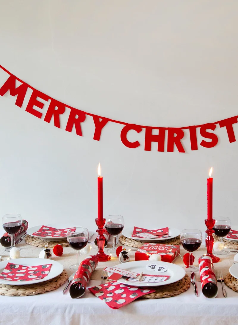 توكينج تيبلز زينة عيد ميلاد مجيد لامعة،  متر