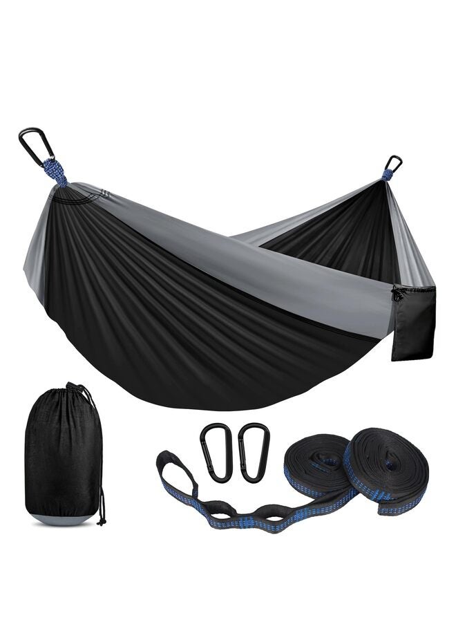 أرجوحة تخييم بسعة 500 رطل، أراجيح محمولة مع أحزمة شجرة مرفقة بحقيبة حمل، معدات أساسية للتخييم، مثالية للمشي لمسافات طويلة في الهواء الطلق والداخلي والشاطئ والسفر بحقيبة الظهر - Image 1