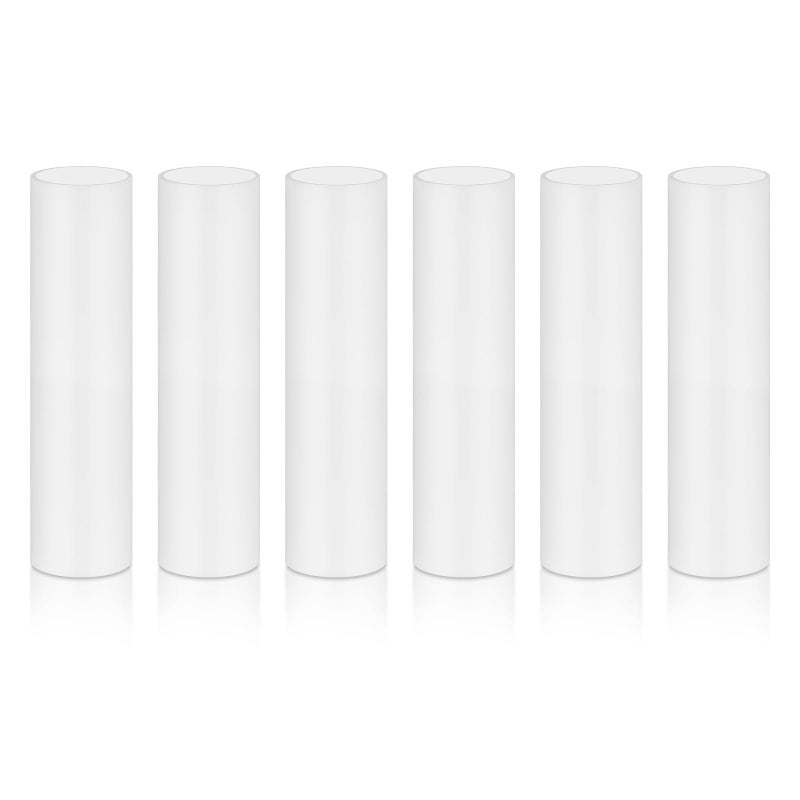 35 Inch Tall White Plastic Candle Covers SleevesChandelier Socket SleevesCandelabra Base E12 Socket Covers Set of 6 35 inches high 6pcs