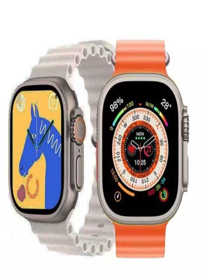 HW 8 ULTRA MAX Smart Watch Series 8 With Full Screen Works With the Android And IOS System Quick Response Wireless Charging And Supports GPS 2.02Inch Display 49MM