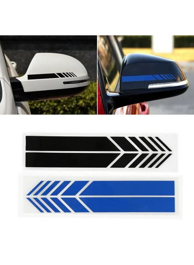 Yellow Racing Stripe Car Sticker For Side Mirror Decoration Weather Resistant - Image 3