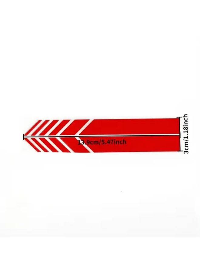 Yellow Racing Stripe Car Sticker For Side Mirror Decoration Weather Resistant - Image 2