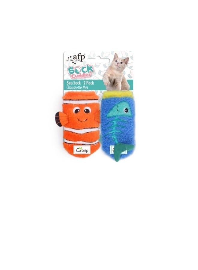 all for paws Sock Cuddler Sea Sock 2 Pack  - Image 1