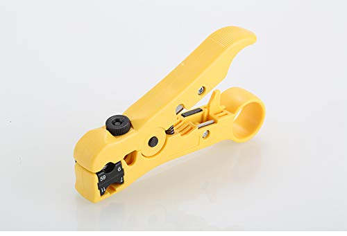 uptodateproducts 3 in1 MultiFunction Stripping Wire Tool Electrician Universal coaxial Cable Stripper Knife for UTPSTP RG596711 - Image 4