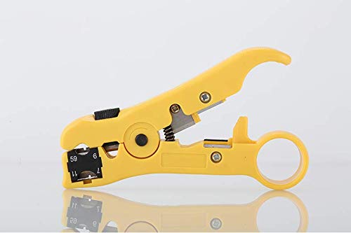 uptodateproducts 3 in1 MultiFunction Stripping Wire Tool Electrician Universal coaxial Cable Stripper Knife for UTPSTP RG596711 - Image 3