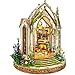 Miggley DIY Miniature House Kit Book Nook Mini House Bookshelf Decor 3D Wooden Puzzle for Adults Birthday Gift for Family Friends Dreamland Floral Studio - Image 2