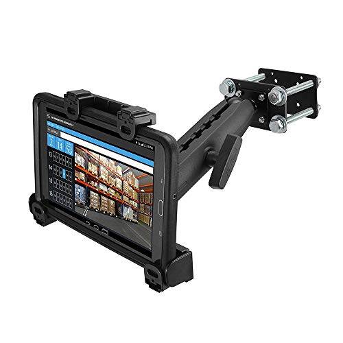 ARKON Mounts - Forklift Locking Tablet Mount with 8.5-inch Shaft Arm Adjustable Flexibility Effortless Installation Engineered for Warehouse Vehicles Fits iPad and Samsung Tablets - Image 2