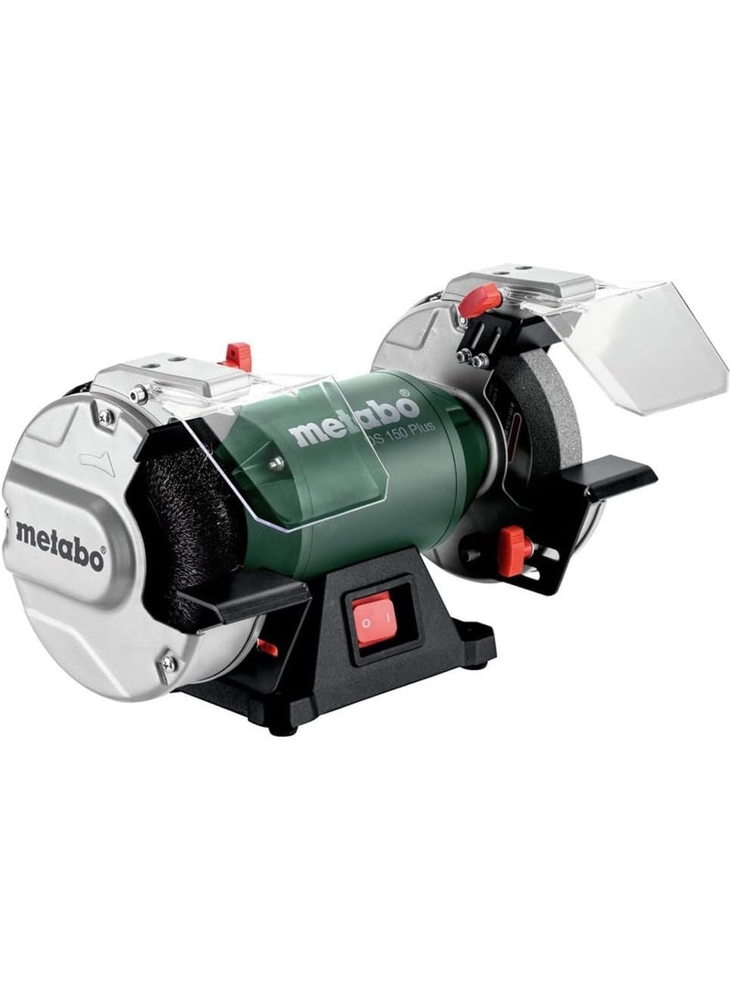 Metabo Metabo 6Inch Heavy Duty Bench Grinder 3600 RPM 36 Amps LED Light Adjustable Eye Shield and Spark Deflector DS 150 Plus 604160420  - Image 2
