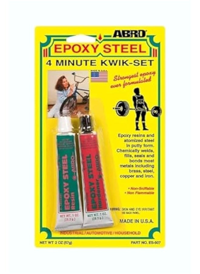 Abro Epoxy Steel 4 Minute Kwik Set 57g 
