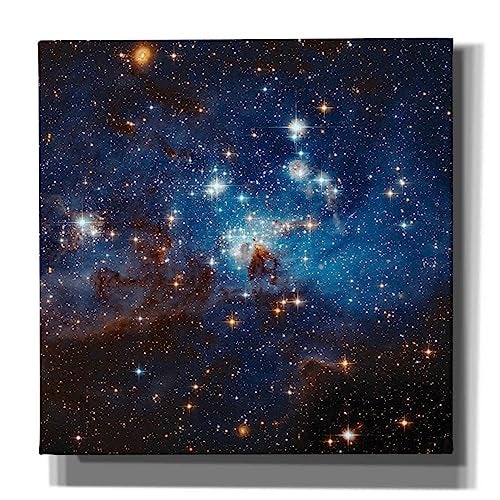 Epic Graffiti 'LH 95 Star Cluster' Hubble Space Telescope Canvas Wall Art, 12" x 12" - Image 1