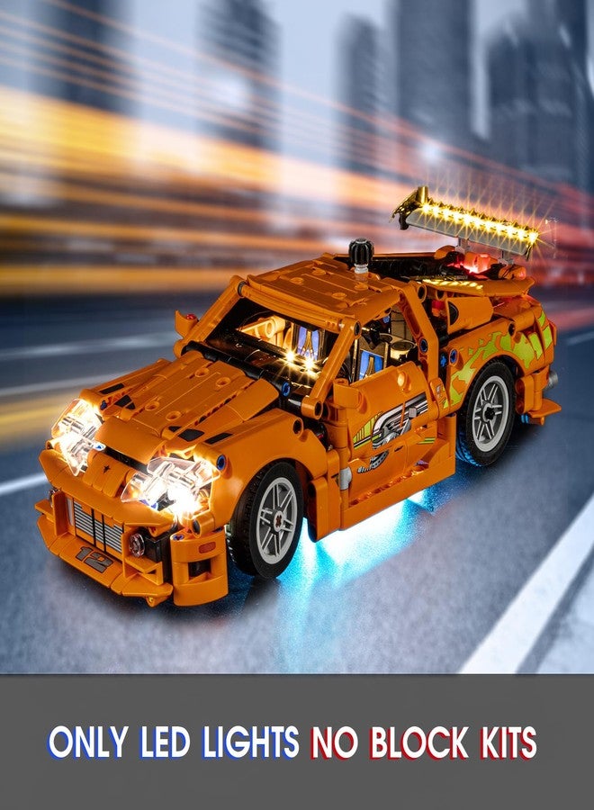 Vaodest مصباح ليد Vaodest لنموذج مكعبات بناء ليغو 42204 من سلسلة Fast and Furious Supra-MK4، متوافق مع النموذج 42204 (مصباح ليد فقط، وليس مجموعة مكعبات البناء). - Image 2