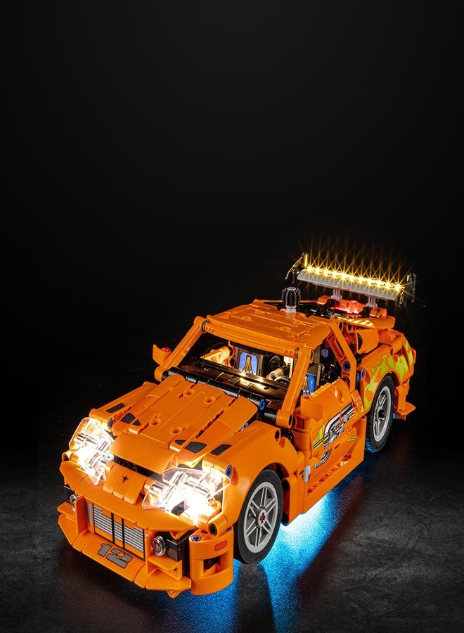 Vaodest مصباح ليد Vaodest لنموذج مكعبات بناء ليغو 42204 من سلسلة Fast and Furious Supra-MK4، متوافق مع النموذج 42204 (مصباح ليد فقط، وليس مجموعة مكعبات البناء). - Image 1