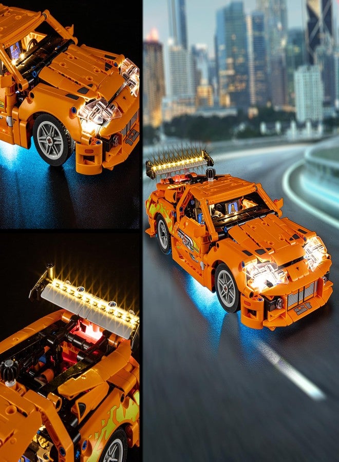 Vaodest مصباح ليد Vaodest لنموذج مكعبات بناء ليغو 42204 من سلسلة Fast and Furious Supra-MK4، متوافق مع النموذج 42204 (مصباح ليد فقط، وليس مجموعة مكعبات البناء). - Image 5