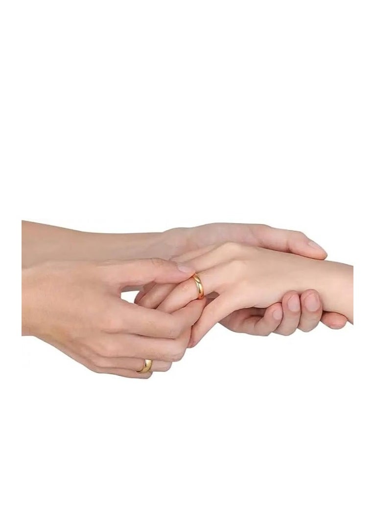 ماركة غير محددة - دبلة خطوبة مطلية باللون الذهبي - Image 1
