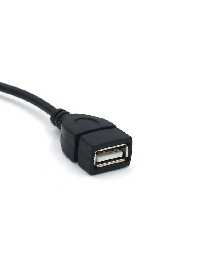 Car Mp3 Adapter USB Female To 3. 5MM U Disk Connection 12V Car CD Player Aux Car Audio Cable-Color:Black-Length:3.5 Injection Car Full Package OTG  - Image 5