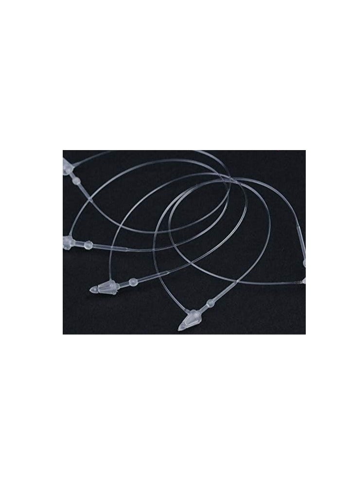 Plastic Fastener for Hang Tags, 2000 pcs Snap Lock Pin Security Loop for Retail Store Clothing, Accessory Price Tag (5 inch)