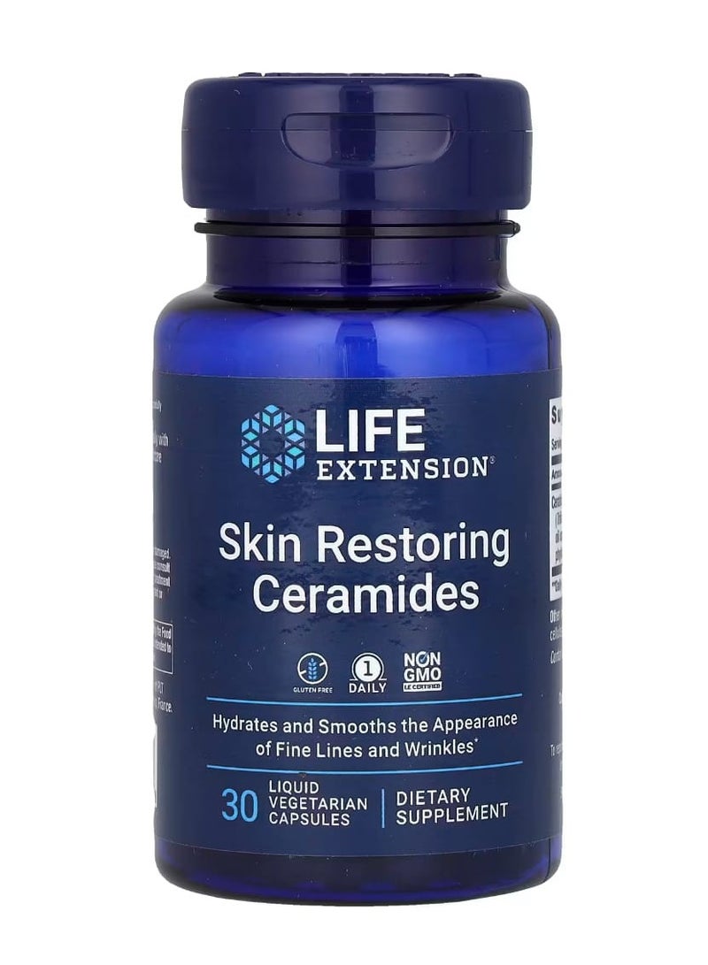 لايف إكستنشن سيراميدات ترميم البشرة لإطالة الحياة 30 كبسولة نباتية سائلة - Image 1