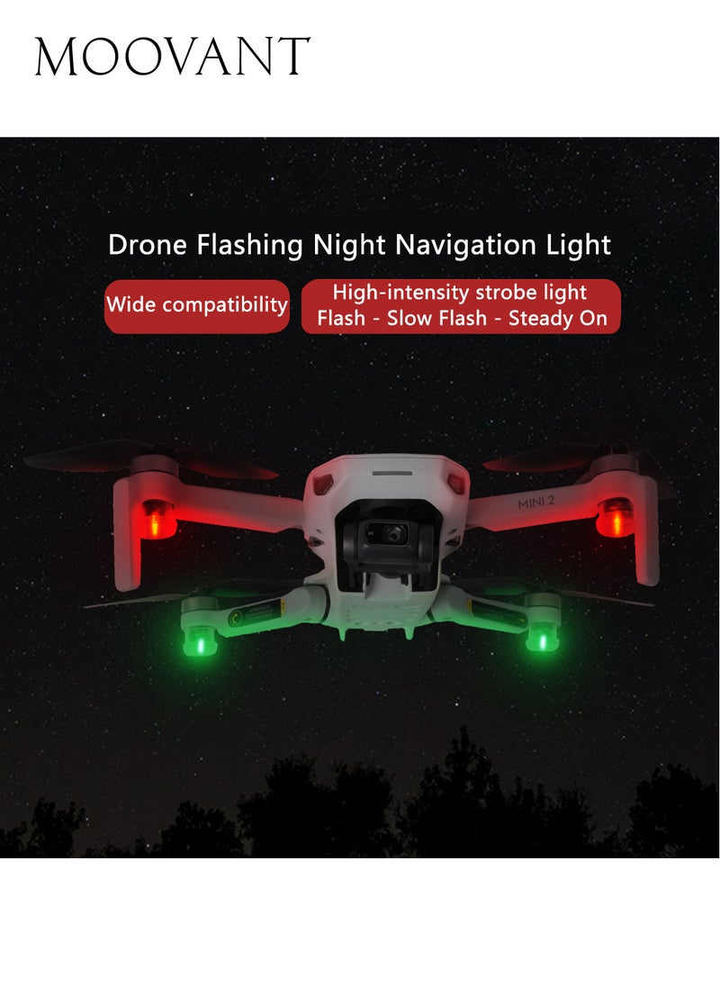 4PCS Drone Night Flight Indicator Lights, High Brightness Strobe and Flash Double Color Warning, 3 Flash Modes, Easy to Install, Widely Compatible, 17x17x13mm - pzsku/Z0B96C857B40AEA62121BZ/45/_/1734405826/9b2ca2e6-0d28-4649-aa15-d77a28c38b25