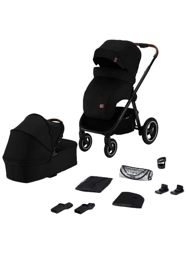 Kinderkraft Everyday 2-in-1 Travel System, Black - Image 1