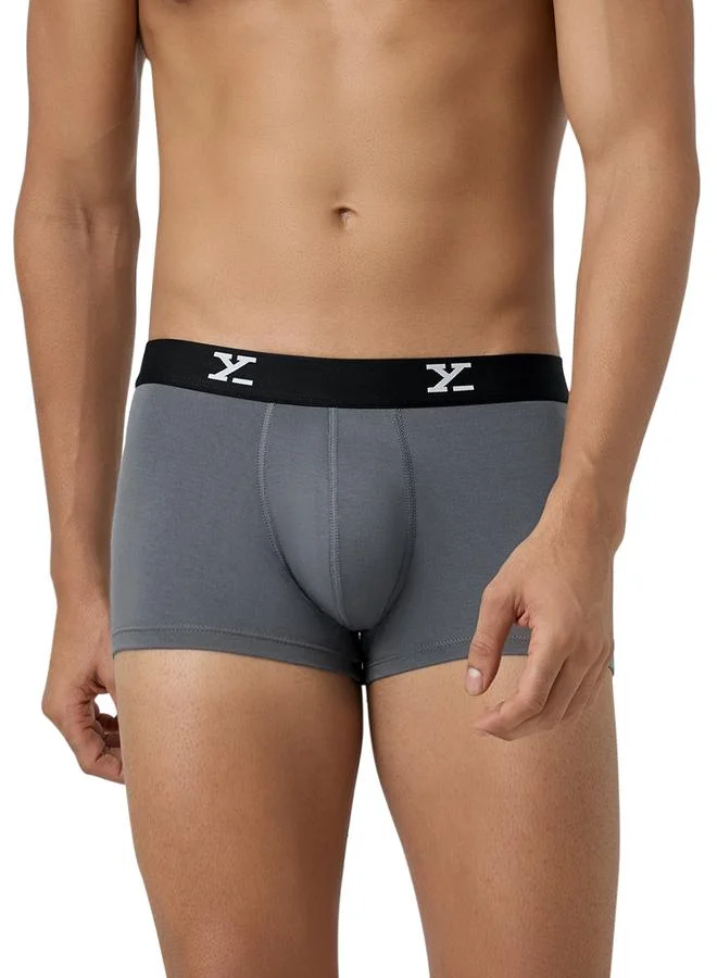 اكس واي اكس اكس Men Combed Cotton Parallax Solid Trunks