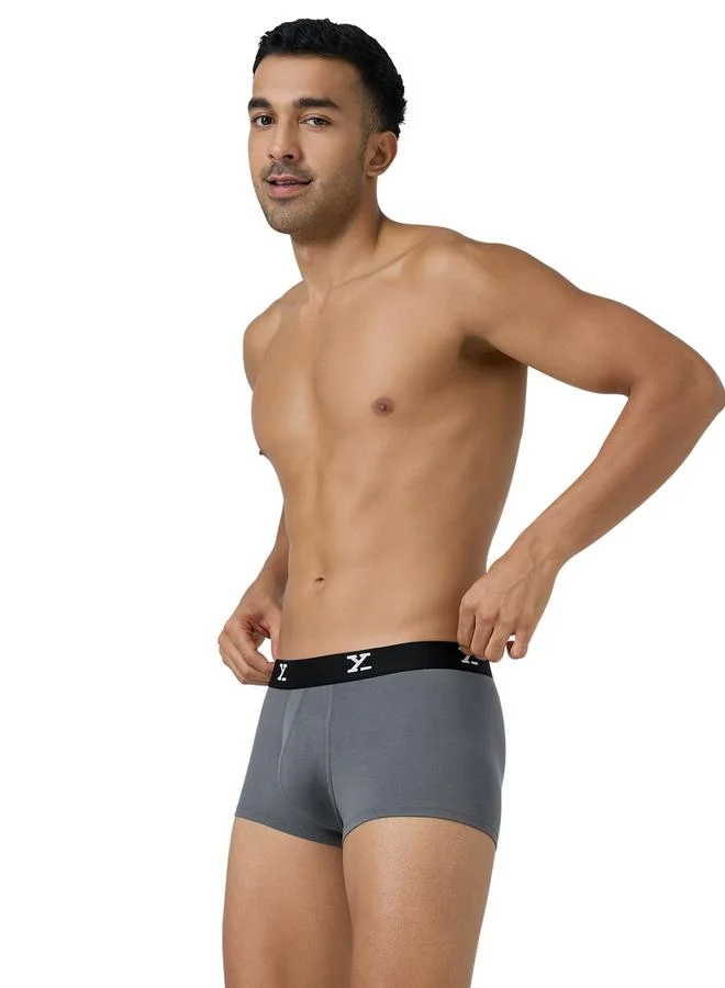 اكس واي اكس اكس Men Combed Cotton Parallax Solid Trunks