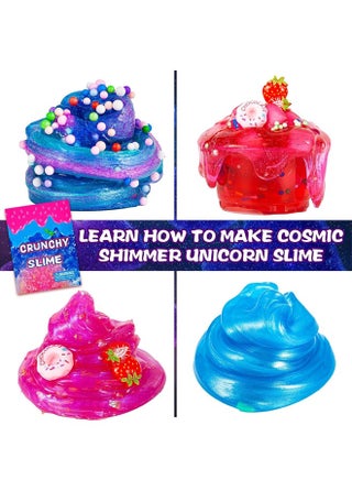 Fruit Garden Crunchy Slime Making Kit - Unicorn & Ice Cream Theme Slime Kit with Foam & Jelly Cube, Non-Sticky Slime Toy for Kids Boys Girls Ages 6-12 | Ideal Birthday & Ramadan Gifts - view 5