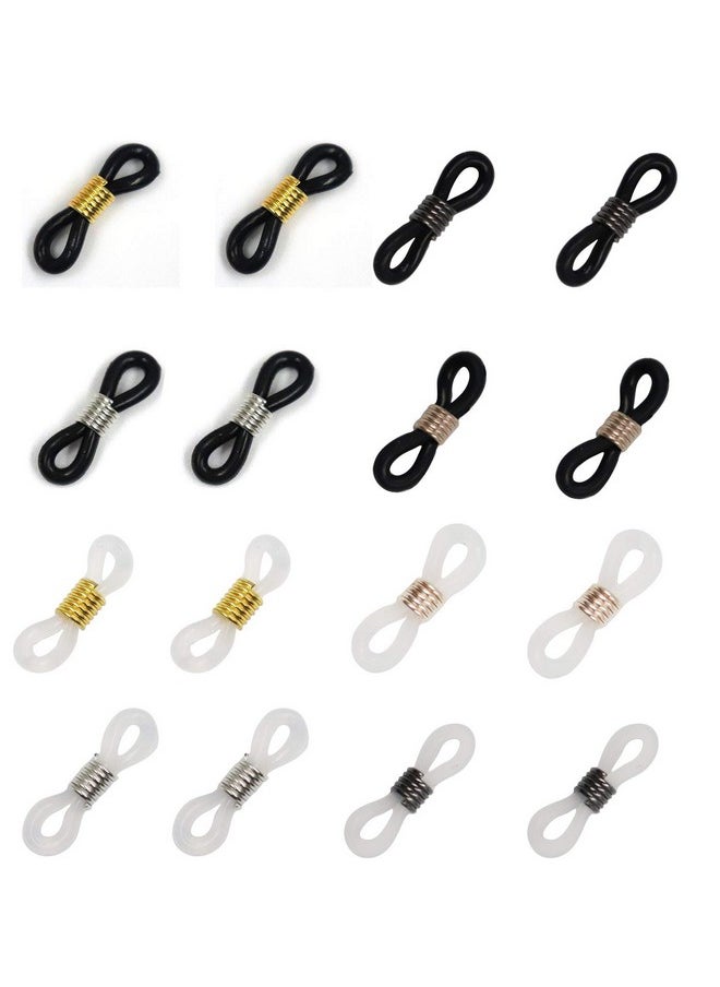 Ruwado 16 Pcs Eyeglass Chain Ends Silicone Adjustable Anti-Slip Rubber Connectors Eyeglass Strap Retainer Chain Holder Loops for Sunglasses Sports Eyeglasses Necklace Chain - pzsku/Z0B96EFCCD0DFE3118571Z/45/_/1740982969/cc4b6bce-a4e5-42b6-bebc-d35641899017