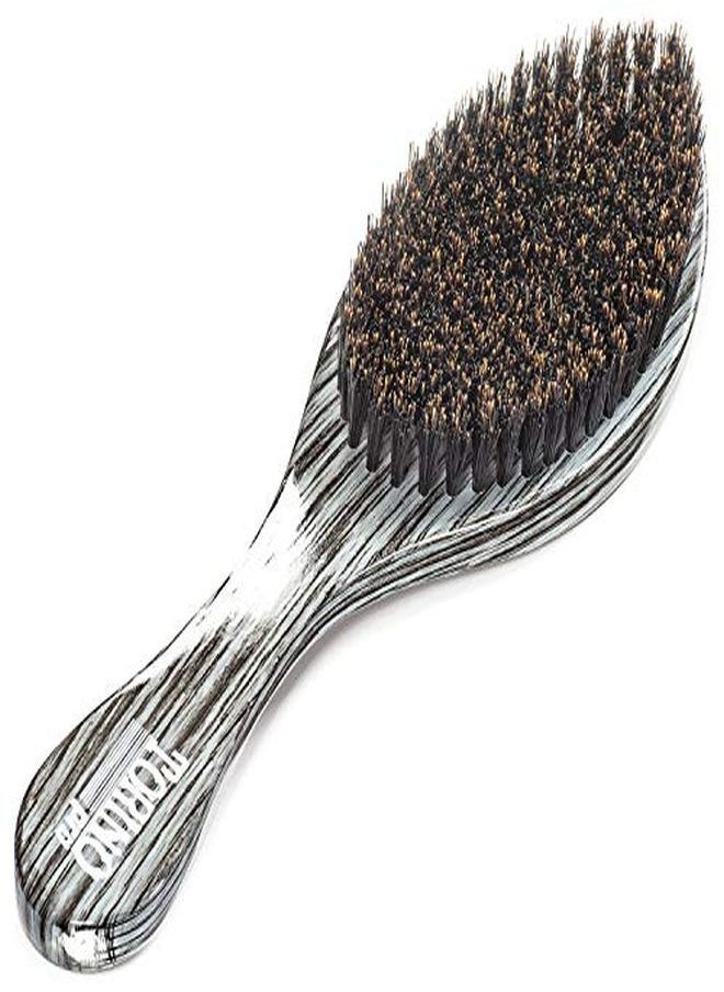 TORINO PRO WAVE BRUSHES BY BRUSH KING - Ing Medium Curve Wave Brush Made With 100% Boar Bristles True Texture Medium All Purpose 360 Waves Brush For Men - Image 1