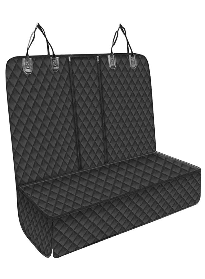 UHANBUT Dog Car Seat Cover with Tow Rope, 52.75" × 18.11" Waterproof & Nonslip 600D Oxford Vehicle Back Seat Protector, Universal Pet & Kid Bench Backseat Cover for Cars SUVs Trucks - Image 1