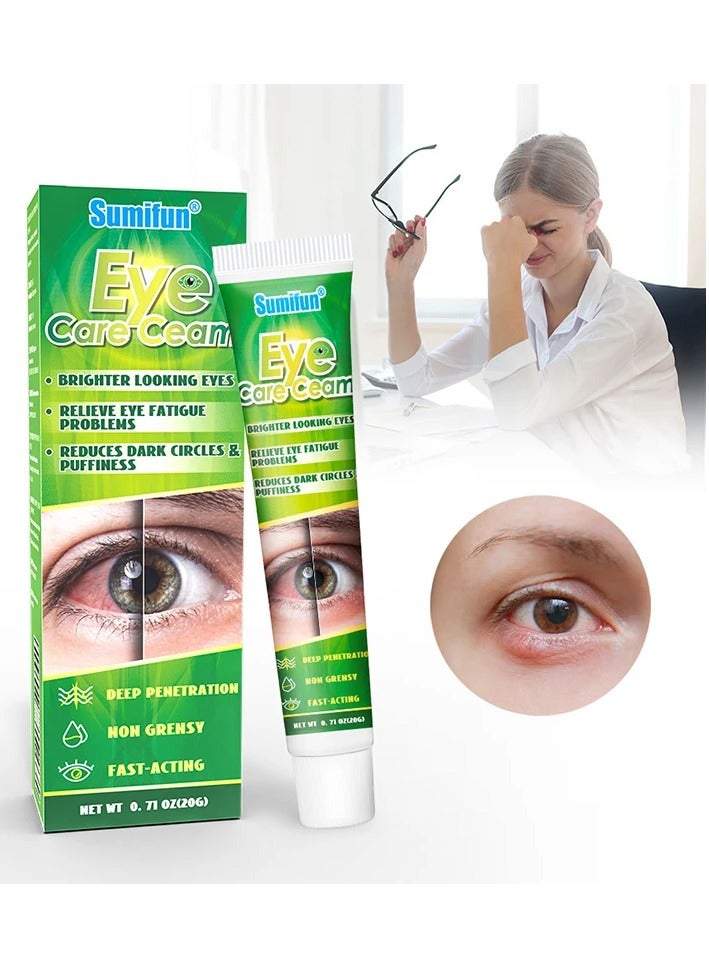 Sumifun كريم العناية بالعيون من الطب الصيني بالأعشاب لتخفيف تعب العيون وتقليل الهالات السوداء والانتفاخات لعيون أكثر إشراقاً - Image 4