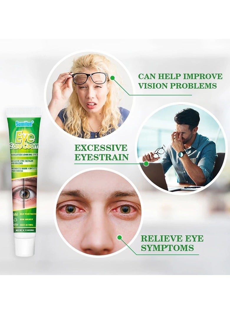 Sumifun كريم العناية بالعيون من الطب الصيني بالأعشاب لتخفيف تعب العيون وتقليل الهالات السوداء والانتفاخات لعيون أكثر إشراقاً - Image 5