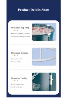 XiuWoo Advance One-click Folding No Installation Soaking Waterproof Extra Large Spa Bathtub Barrel, Household Large Shower Bathing Tubs, Separate Family Bathroom SPA Tub for Adults and Kid  - Image 4