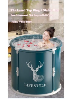 XiuWoo Advance One-click Folding No Installation Soaking Waterproof Extra Large Spa Bathtub Barrel, Household Large Shower Bathing Tubs, Separate Family Bathroom SPA Tub for Adults and Kid  - Image 5