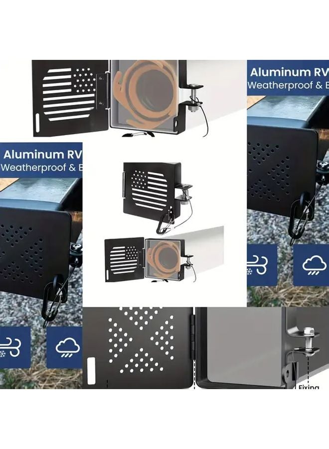 غطاية نهاية مصد الألومنيوم الجديدة للرفاص الوطني 4 بوصة فتحات تهوية مربعة للمقطورة مقاومة للتآكل - Image 5