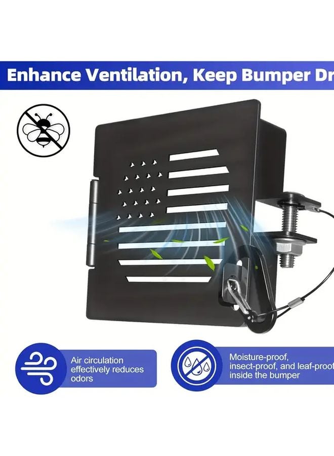 غطاية نهاية مصد الألومنيوم الجديدة للرفاص الوطني 4 بوصة فتحات تهوية مربعة للمقطورة مقاومة للتآكل - Image 2
