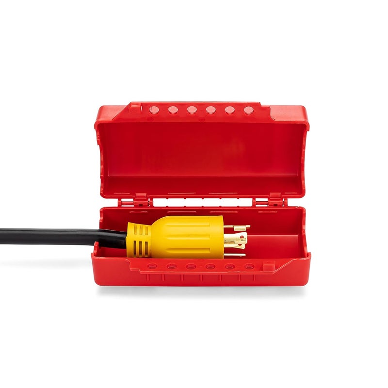Zing Green Products 7294 USA Made Recycled Plastic Universal Forklift/Cylinder/Electrical Plug Lockout Device, 4.25 x 7.25 x 3 Inch , Red - Image 4