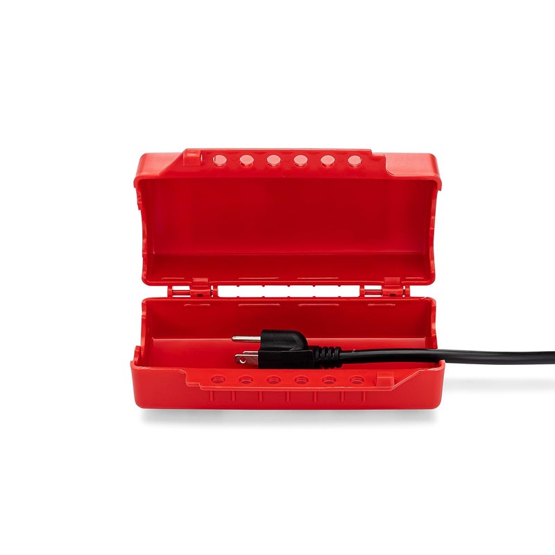 Zing Green Products 7294 USA Made Recycled Plastic Universal Forklift/Cylinder/Electrical Plug Lockout Device, 4.25 x 7.25 x 3 Inch , Red - Image 5